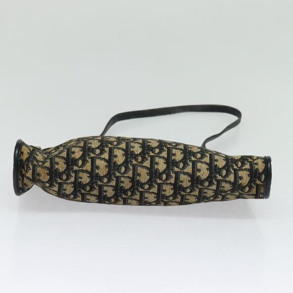 DIOR Trotter Canvas Shoulder Bag Navy Gold - Picture 9 of 11